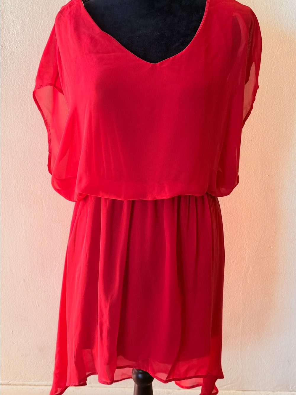 NWT Fashion to Figure red polyester mini dress